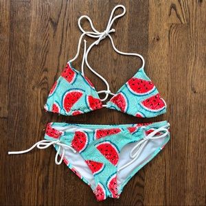 OP Watermelon slice bikini set